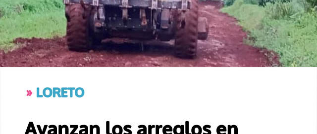 Avanzan los arreglos en caminos rurales de la localidad