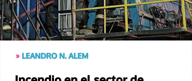 Incendio en el sector de calderas de una empresa movilizó a bomberos voluntarios