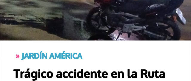 Trágico accidente en la Ruta Nacional 12: un motociclista perdió la vida tras colisionar con un camión