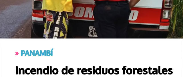 Incendio de residuos forestales movilizó a bomberos y derivó en acta por quema ilegal